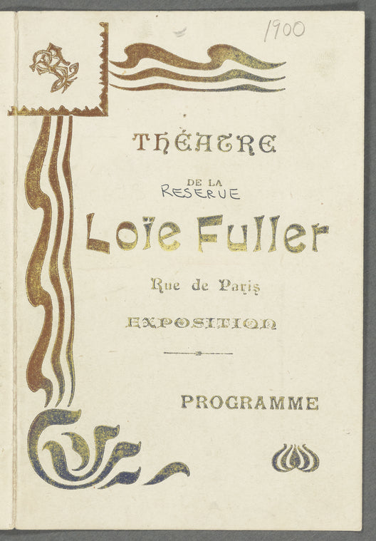 Rue de Paris Exposition program (with insert)