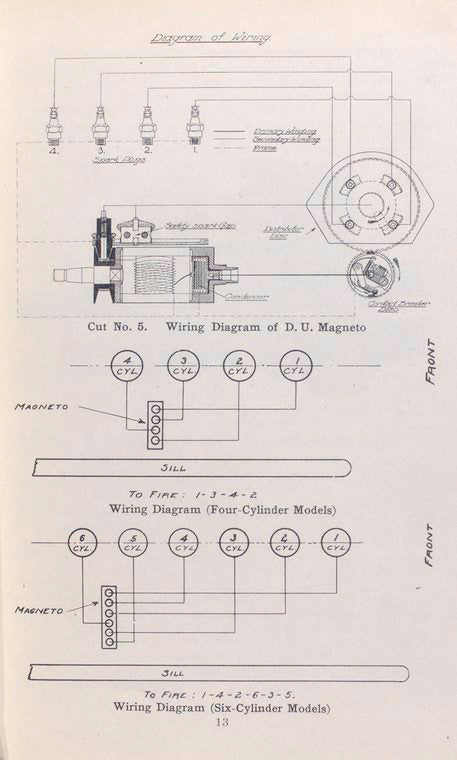 Wiring diagram (six-cylinder models).