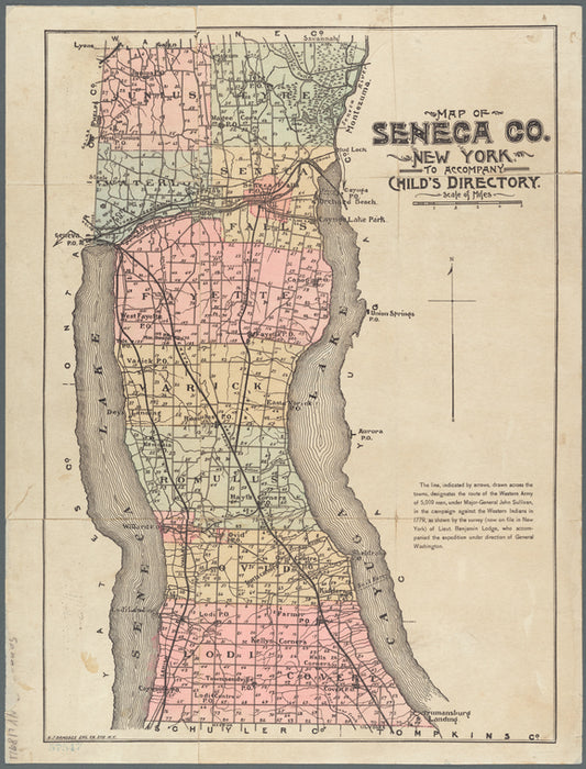 Map of Seneca Co., New York: to accompany Child's directory