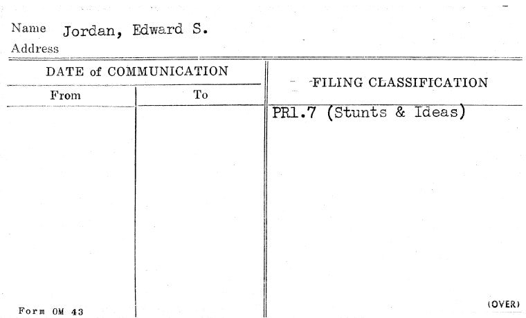 Jordan, Edward S.