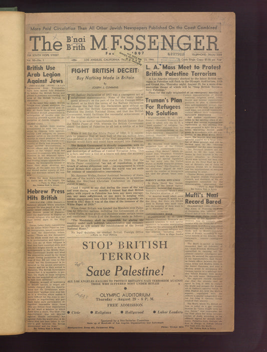 B'nai B'rith messenger