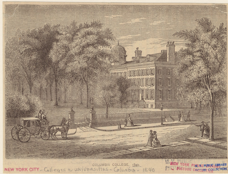 Columbia College, 1840