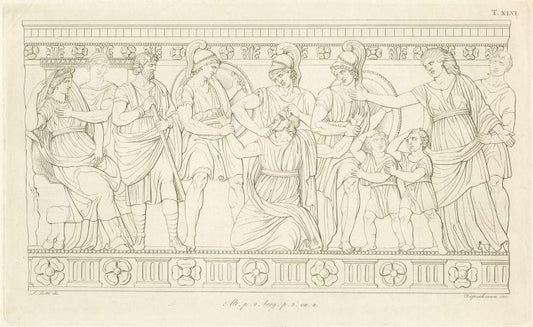 Oedipus blinded by the servants of Laius