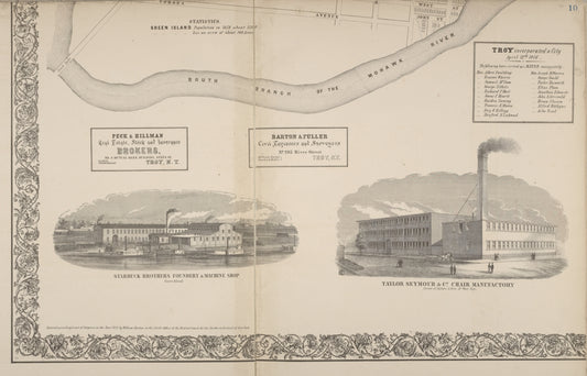 City of Troy [cont.]; Starbuck Brothers Foundery & Machine Shop. ; Taylor Seymour & Co. Chair Manufactory