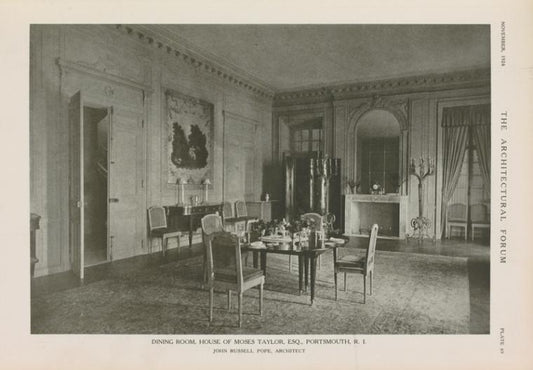 Dining Room, House of Moses Taylor, Esq., Portsmouth, R.I.