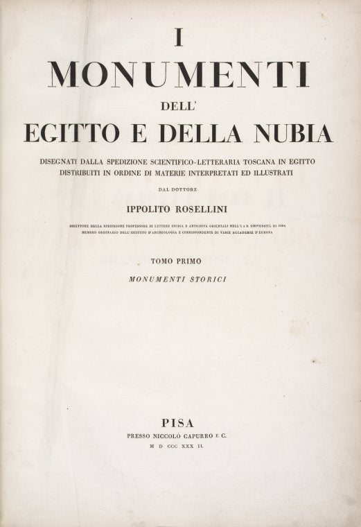I monumenti dell'Egitto e della Nubia...