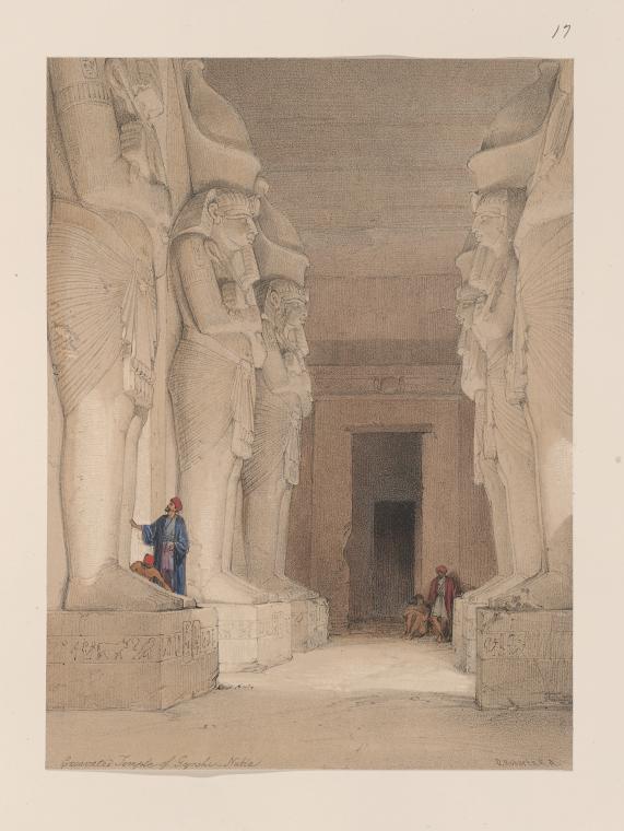 Excavated Temple of Gyrshe [Gerf Hussein], Nubia.