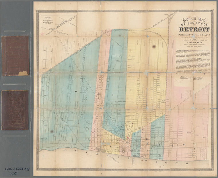 Guide map of the city of Detroit