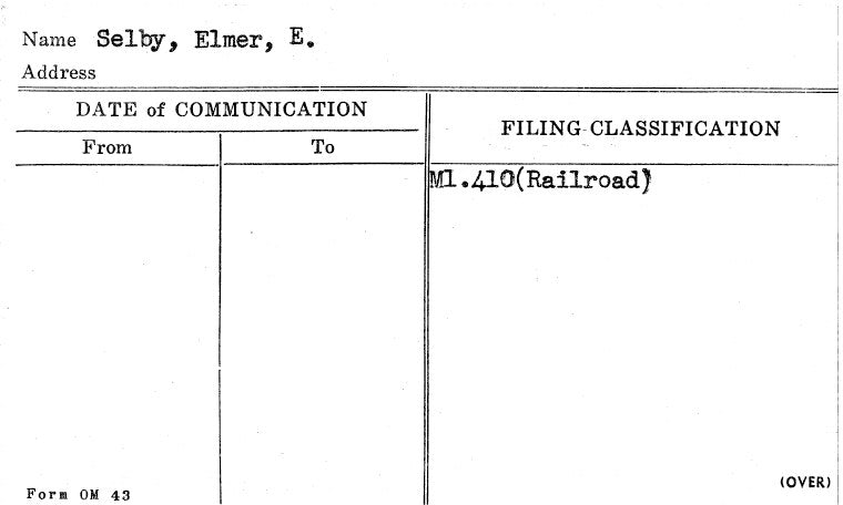 Selby, Elmer, E.