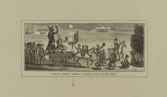 Burning Benedict Arnold in effigy.