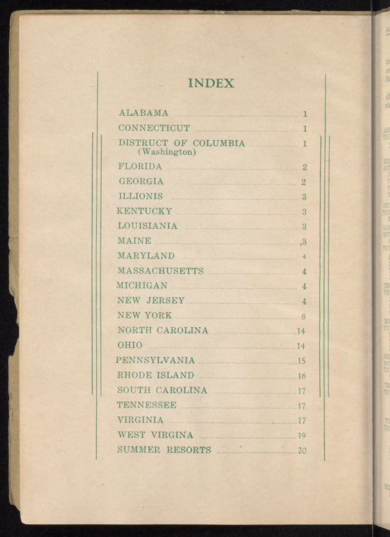 The Negro Motorist Green Book: 1938