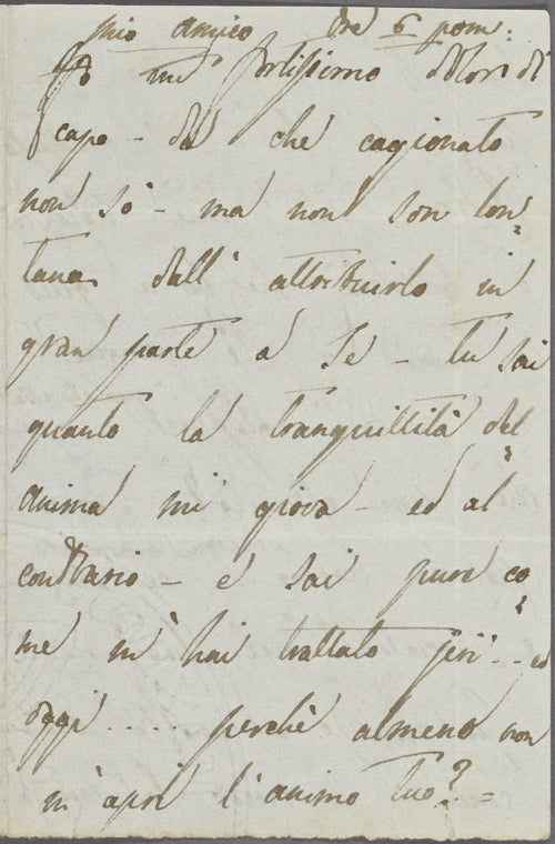 Autograph letter signed to Lord Byron, 4 January 1820
