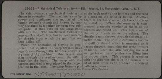 A mechanical twister at work. Silk industry, South Manchester, Conn., U.S.A.
