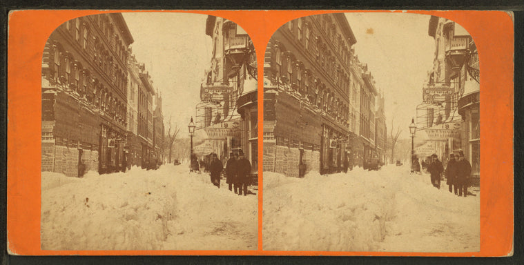 Winter scene in Winter Street.
