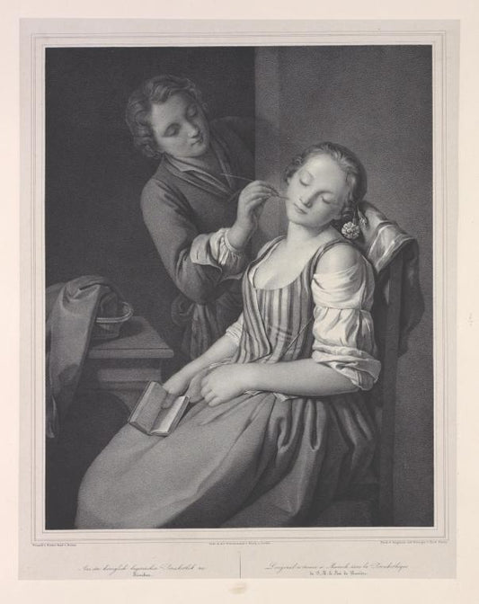 After sleeping girl, original by Pietro Rotari.