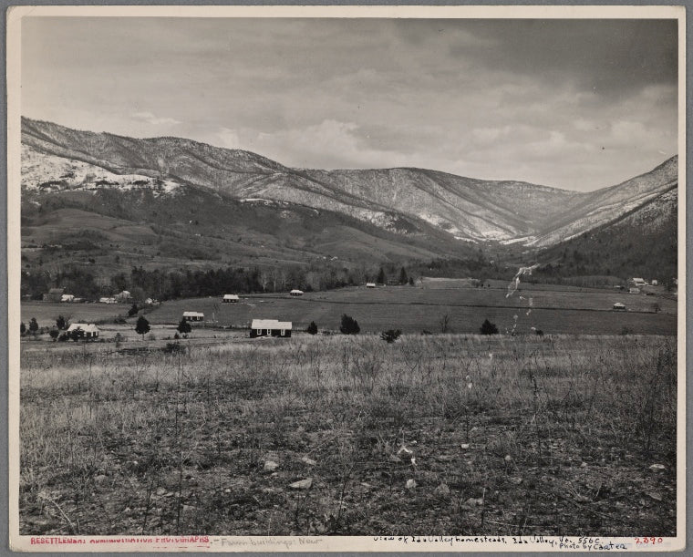 View of Ida Valley homesteads, Ida Valley, Virginia.