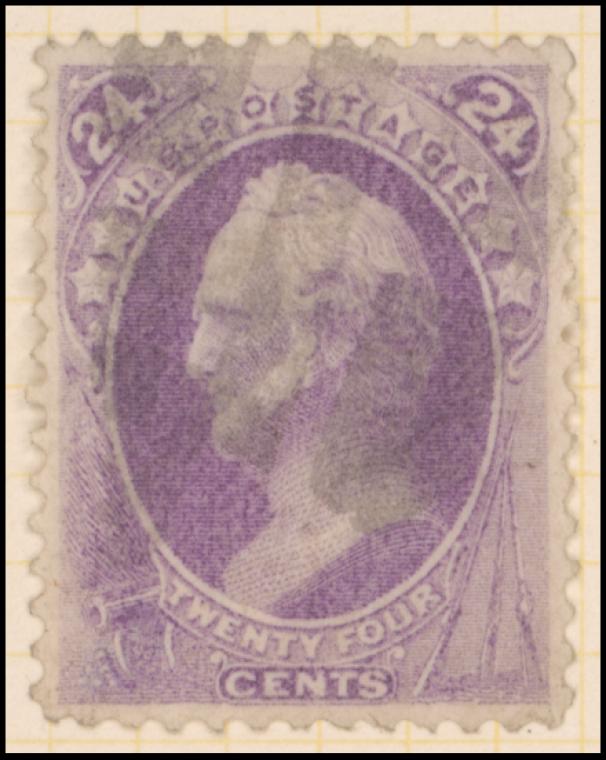 24c purple Scott single