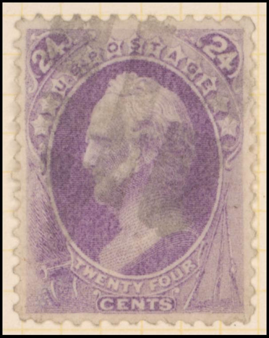24c purple Scott single