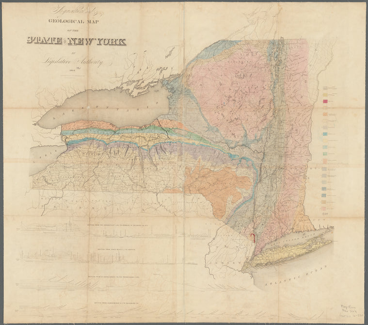 Agricultural and geological map of the state of New York: by legislative authority