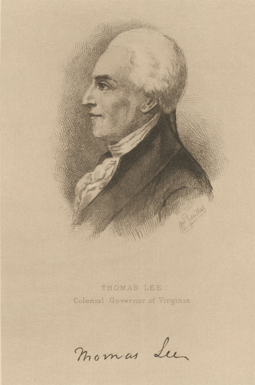 Thomas Lee, Colonial Governor of Virginia.