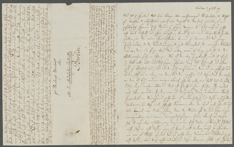 Letter from FMB to Abraham Mendelssohn-Bartholdy, 1829 Oct. 9