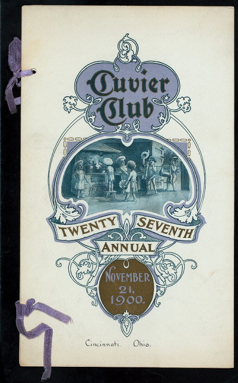 27NTH ANNUAL DINNER [held by] CUVIER CLUB [at] "CINCINNATI, OHIO" (CLUB)