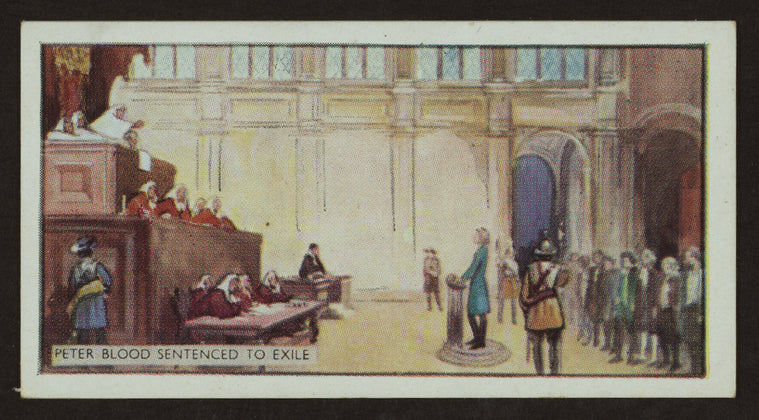 Peter Blood sentenced to exile.