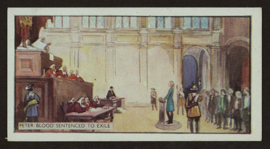 Peter Blood sentenced to exile.