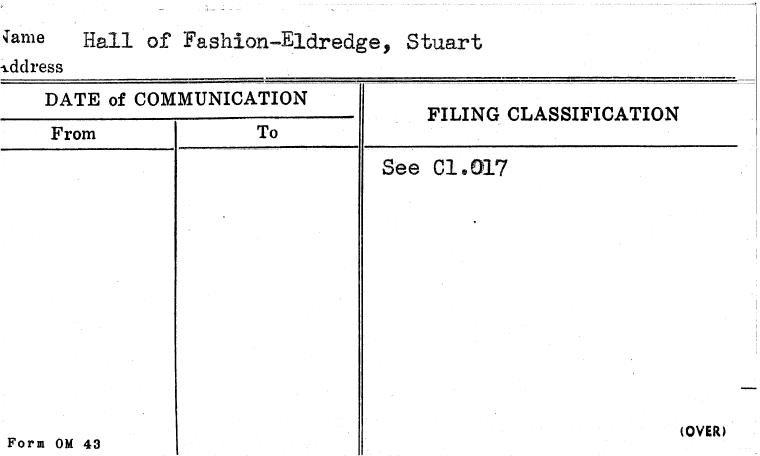 Hall of Fashion-Eldredge, Stuart