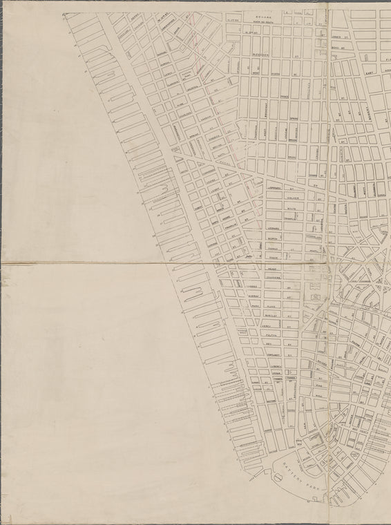 Borough of Manhattan, 300 foot scale map