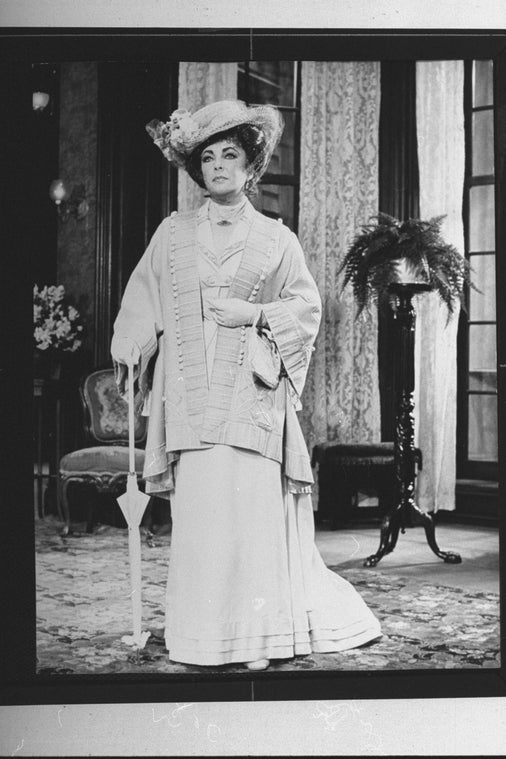 Elizabeth Taylor in a scene from the Broadway revival of the play "The Little Foxes"