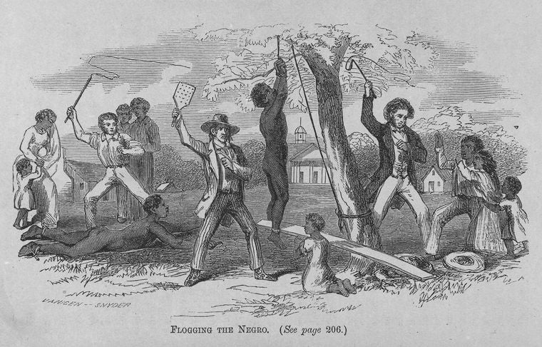 Flogging the negro. (see page 206)