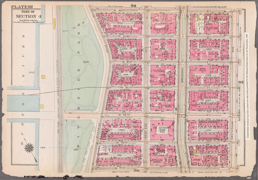 Bounded by W. 83rd Street, Amsterdam Avenue, W. 77th Street, and (Hudson River, Riverside Park) Riverside Drive