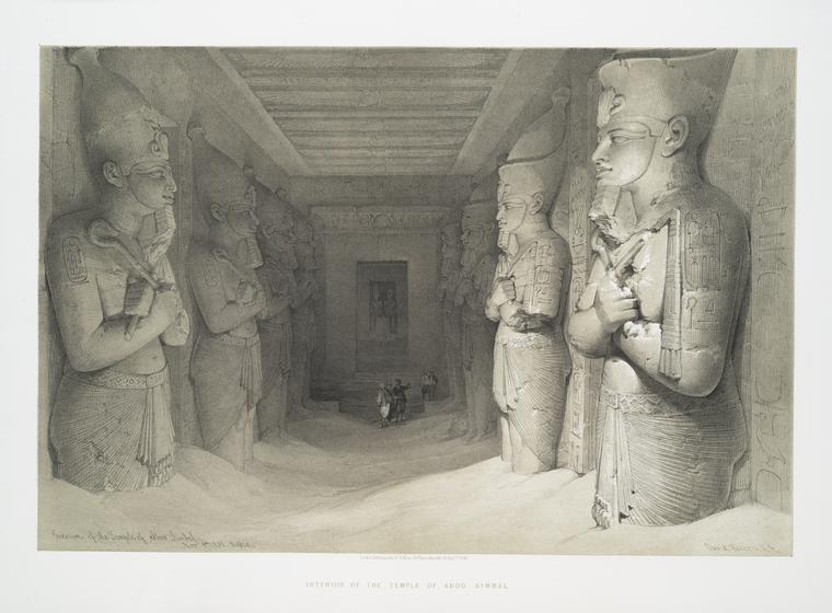 Interior of the temple of Aboo Simbel