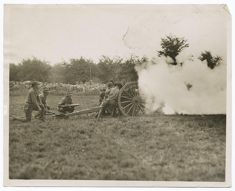 Firing for adjustment, by platoon salvo