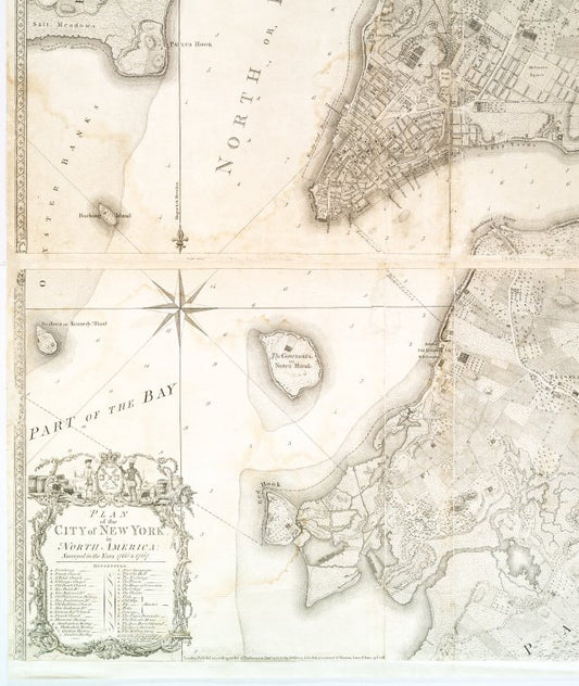 Plan of the city of New York in North America : surveyed in the years 1766 & 1767