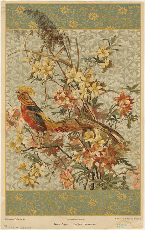 Bird and floral design