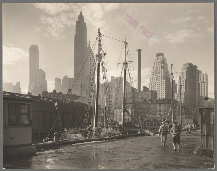 Fulton Street Dock, Manhattan Skyline