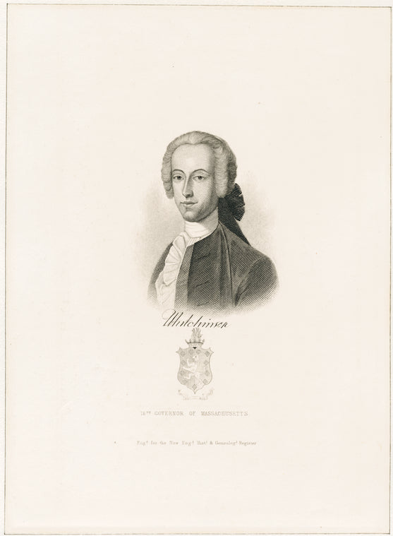 T. Hutchinson, 18th Governor of Massachusetts.
