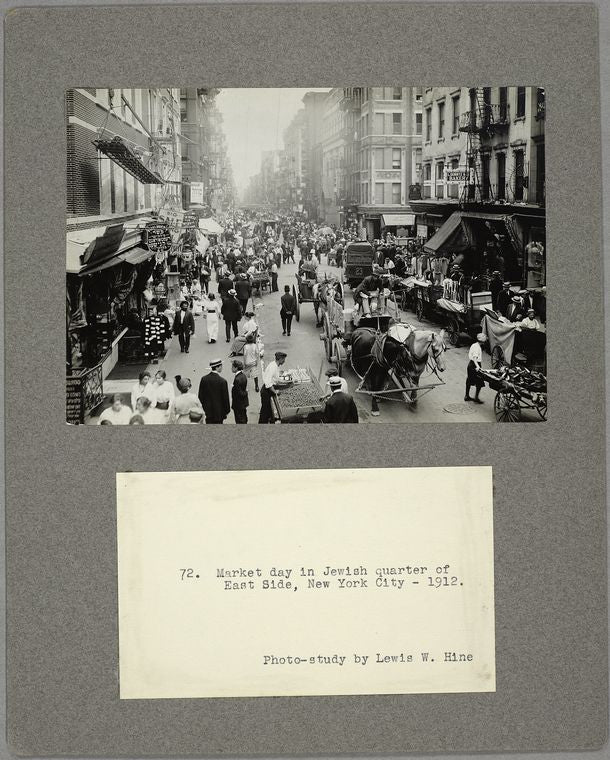 Market day in Jewish quarter of East Side, New York City, 1912
