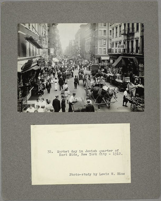 Market day in Jewish quarter of East Side, New York City, 1912