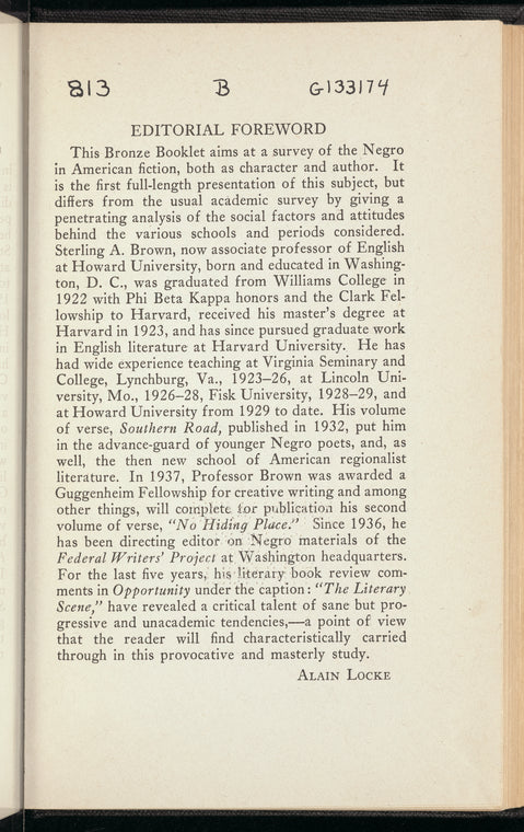 The Negro in American Fiction