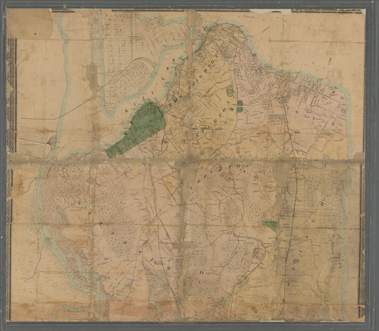 Map of Staten Island (Richmond Co.) N.Y. also cities of Bayonne & Perth Amboy, village of Woodbridge, N.J. : shewing topography, farms, shore soundings &c.