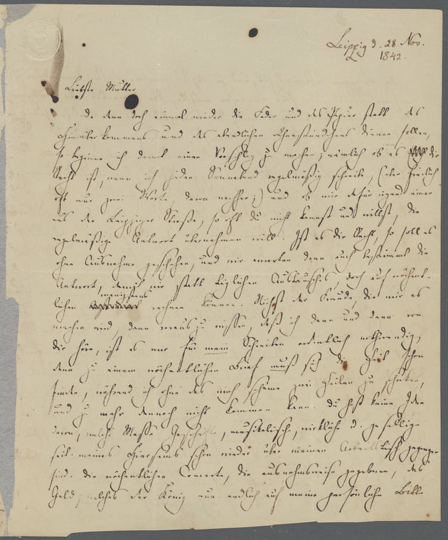 FMB an Lea, 28. November 1842