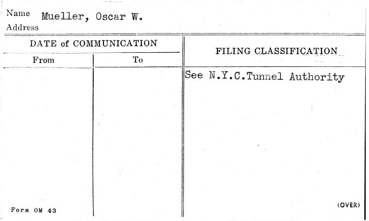 Mueller, Oscar W.