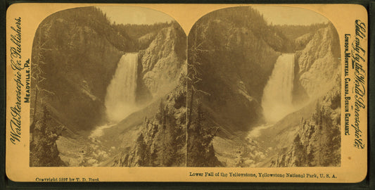 Lower Fall of the Yellowstone, Yellowstone National Park,U.S.A.