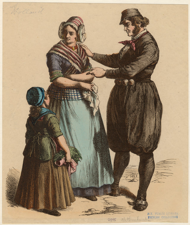 Dutch child, woman, and man