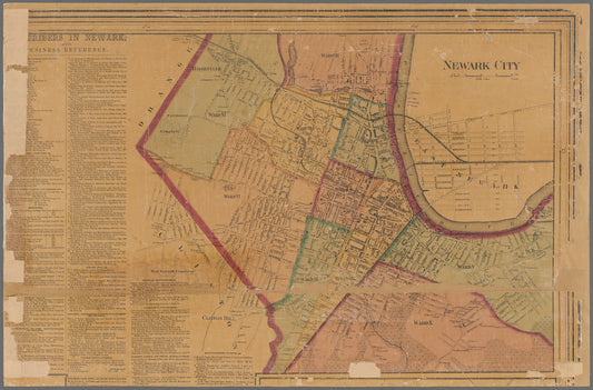 Map of Essex County, New Jersey