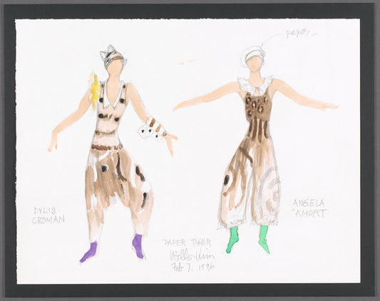 Paper Tiger: costume design for Dylis Croman and Angela Amort