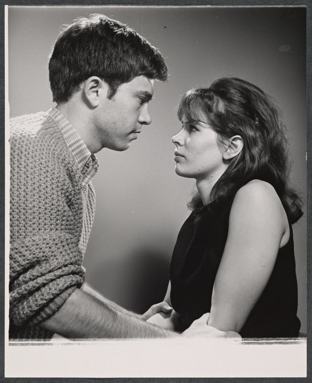 Peter Kastner and Karen Black in publicity photo for the stage production The Playroom
